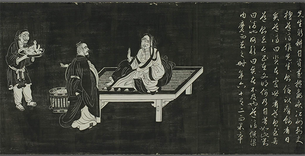 元|赵孟頫《陶渊明像传》连环画形式记载陶渊明弃官归田后的生活镜头 元|赵孟頫《陶渊明像传》连环画形式记载陶渊明弃官归田后的生活镜头
