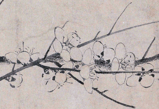 南宋 扬无咎 《四梅图卷》“静观万象,简淡空灵” 的美学追求