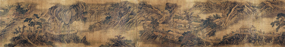 北宋（燕文贵款）《扬鞭催马送粮忙图》描绘老百姓为前线军队送军粮的场面