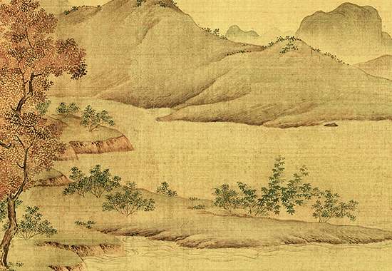北宋 赵令穰 《陶潜赏菊图》陶渊明归隐生活 董其昌、詹同、蔡哲、中山居士、张羽、苏伯衡题跋