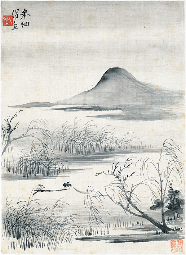 清 华岩 《山水十二开》“空谷之音” 的美誉 绘画、书法、诗歌 “三绝”