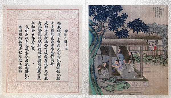 清 焦秉贞《耕织图册》46 幅 描绘了农耕生产的各个环节