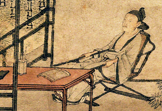 明 仇英 《梧竹书堂图》心灵的宁静与沉思