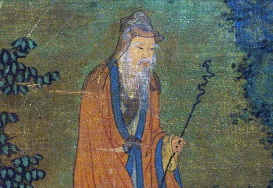 元 佚名《商山四皓图轴》