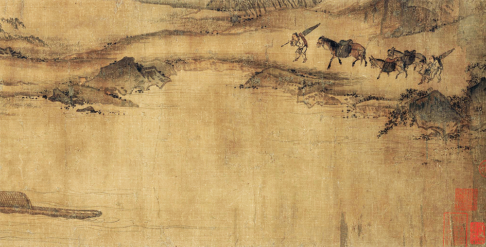 南宋 马远《春雨富士图卷》打破传统山水构图方式 “马一角”