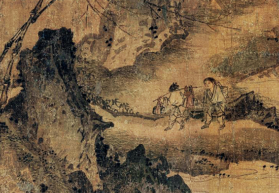 南宋 马远《春雨富士图卷》打破传统山水构图方式 “马一角”