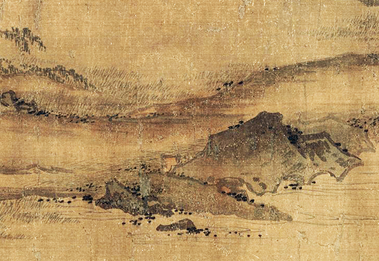 南宋 马远《春雨富士图卷》打破传统山水构图方式 “马一角”