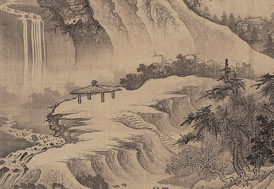 中国古代国画经典之一:明 李在 《山庄高逸图》“其人物笔致苍古,八面生动,开闽派之先”