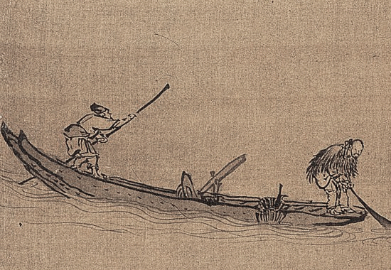中国古代国画经典之一:明 李在 《山庄高逸图》“其人物笔致苍古,八面生动,开闽派之先”