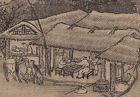 中国古代国画经典之一:明 李在 《山庄高逸图》“其人物笔致苍古,八面生动,开闽派之先”