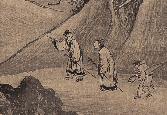 中国古代国画经典之一:明 李在 《山庄高逸图》“其人物笔致苍古,八面生动,开闽派之先”