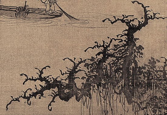 中国古代国画经典之一:明 李在 《山庄高逸图》“其人物笔致苍古,八面生动,开闽派之先”