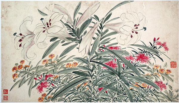 明 陈淳 花卉图册 与徐渭并称 “青藤白阳”