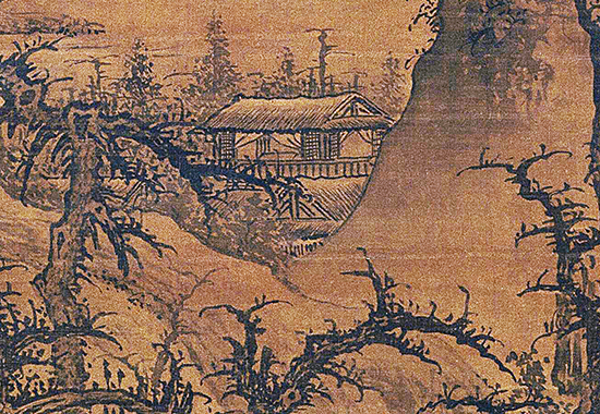 明 李在 《阔渚遥峰图轴》“闽派” 开山鼻祖