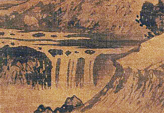 明 李在 《阔渚遥峰图轴》“闽派” 开山鼻祖