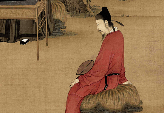 中国古代绘画经典之作:宋 赵佶《听琴图》简洁高雅宁静专注 超脱尘世氛围