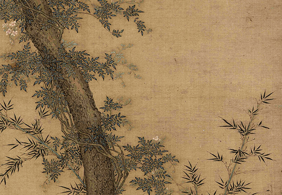 中国古代绘画经典之作:宋 赵佶《听琴图》简洁高雅宁静专注 超脱尘世氛围