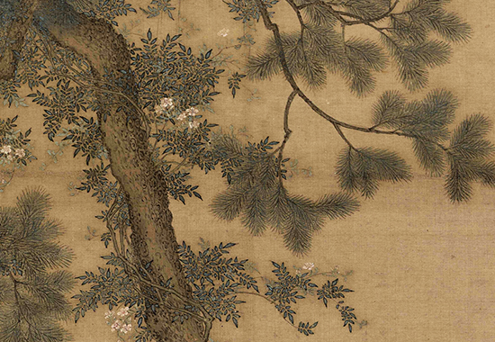 中国古代绘画经典之作:宋 赵佶《听琴图》简洁高雅宁静专注 超脱尘世氛围