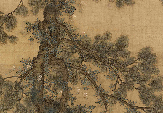 中国古代绘画经典之作:宋 赵佶《听琴图》简洁高雅宁静专注 超脱尘世氛围