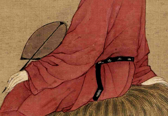 中国古代绘画经典之作:宋 赵佶《听琴图》简洁高雅宁静专注 超脱尘世氛围