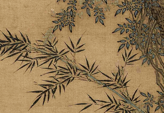 中国古代绘画经典之作:宋 赵佶《听琴图》简洁高雅宁静专注 超脱尘世氛围