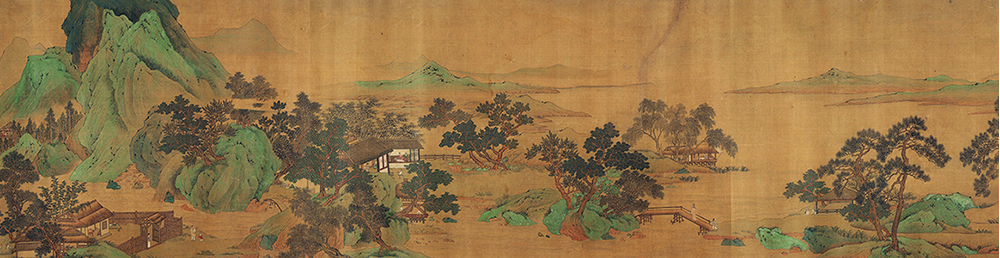 宋 刘松年款 《青绿山水长卷》 “南宋四大家”之一