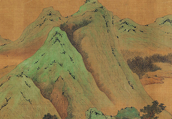 宋 刘松年款 《青绿山水长卷》 “南宋四大家”之一