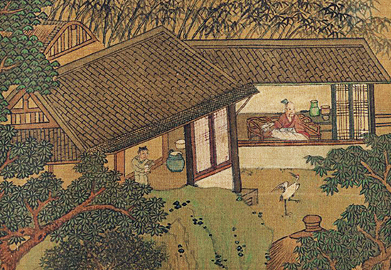 宋 刘松年款 《青绿山水长卷》 “南宋四大家”之一
