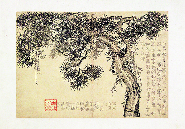 金农《花卉图册》古朴拙趣的笔法神韵 淡雅墨色的灵动运用