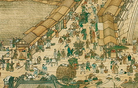 中国绘画史上经典之作：清院本《清明上河图》