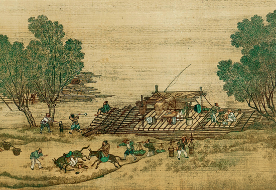 中国绘画史上经典之作:清院本《清明上河图》