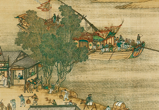 中国绘画史上经典之作:清院本《清明上河图》