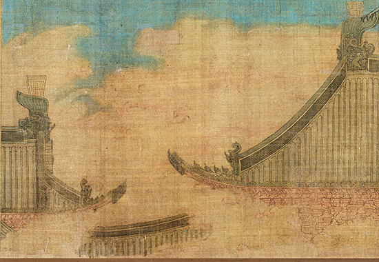 北宋 赵佶 《瑞鹤图》极尽自然俊丽之美 “中式美学” 巅峰境界 绢本 51X138