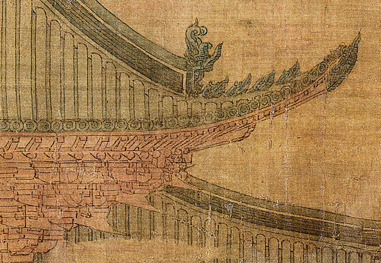 北宋 赵佶 《瑞鹤图》极尽自然俊丽之美 “中式美学” 巅峰境界 绢本 51X138