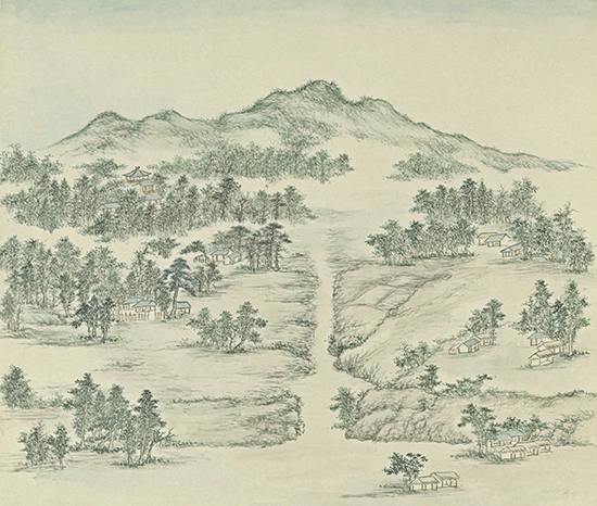 清 张若澄 《燕山八景图》北京故宫