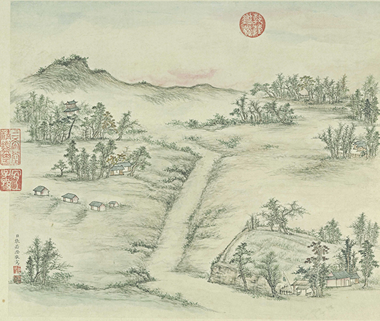 清 张若澄 《燕山八景图》北京故宫
