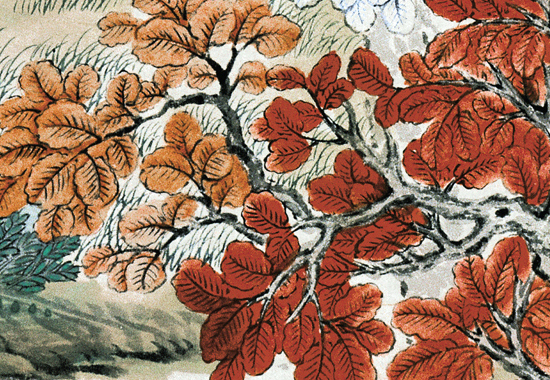 清 关槐 《上塞锦林图》乾隆皇帝命题描绘塞外锦绣风光