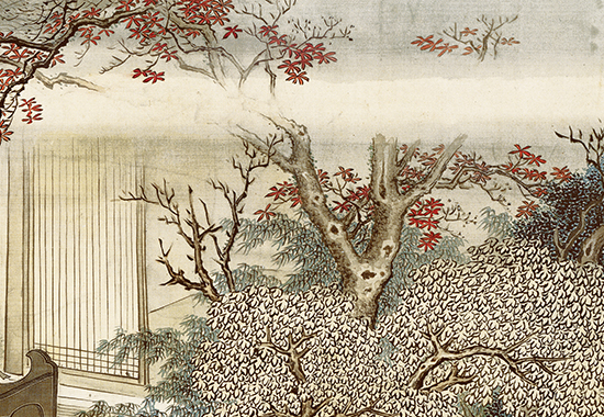 清 禹之鼎《王士祯放鸟图》《王士禛放鹇图》以景衬人、以景喻人