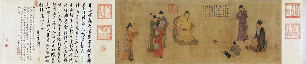元 任仁发《张果见明皇图》绢本 怀旧寻梦的寄托所在 “八仙” 之一张果老谒见唐明皇