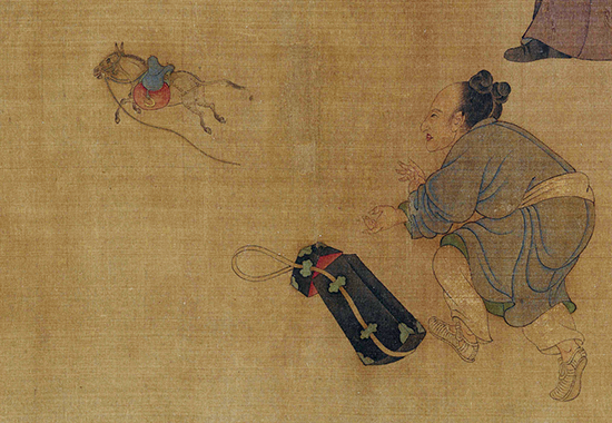 元 任仁发《张果见明皇图》绢本 怀旧寻梦的寄托所在 “八仙” 之一张果老谒见唐明皇