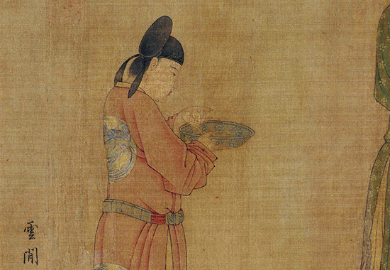 元 任仁发《张果见明皇图》绢本 怀旧寻梦的寄托所在 “八仙” 之一张果老谒见唐明皇