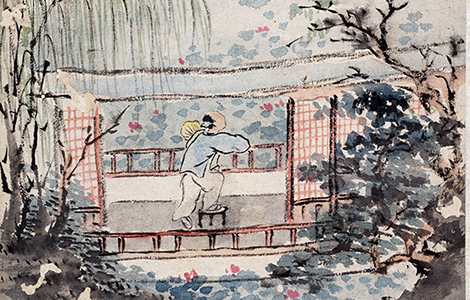 清 金农《墨戏图册》荷花、花卉、瓜果、梅花、兔子等诸多元素