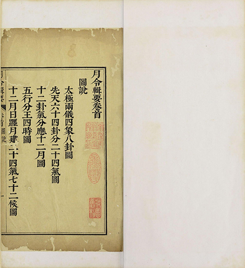 《月令辑要》清.李光地等撰.清康熙时期内府四色套印本 月令百科全书
