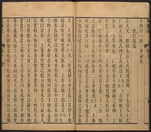 《皇明大事记》明·朱国祯撰.崇祯刻本 明代重要史书