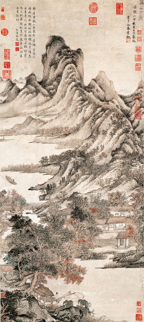 元·王蒙《秋山草堂图》赏析
