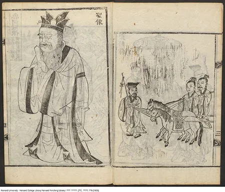 《先聖闕里圖》：郑殷1859年采编，韩国京乡约所出版的儒家文化珍贵遗产的配图5-墨韵书香