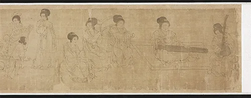 穿越千年,走进周文矩《宫中图》的宫廷生活场景的配图2-墨韵书香