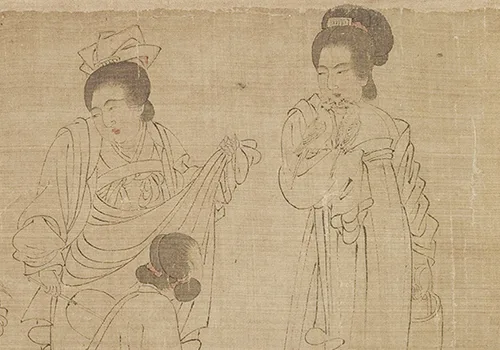 穿越千年,走进周文矩《宫中图》的宫廷生活场景的配图9-墨韵书香