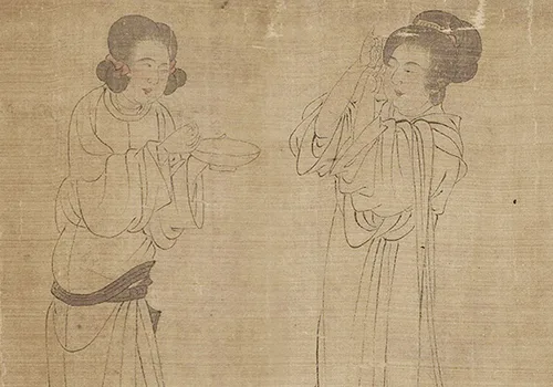 穿越千年,走进周文矩《宫中图》的宫廷生活场景的配图11-墨韵书香
