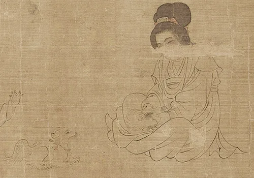 穿越千年,走进周文矩《宫中图》的宫廷生活场景的配图13-墨韵书香